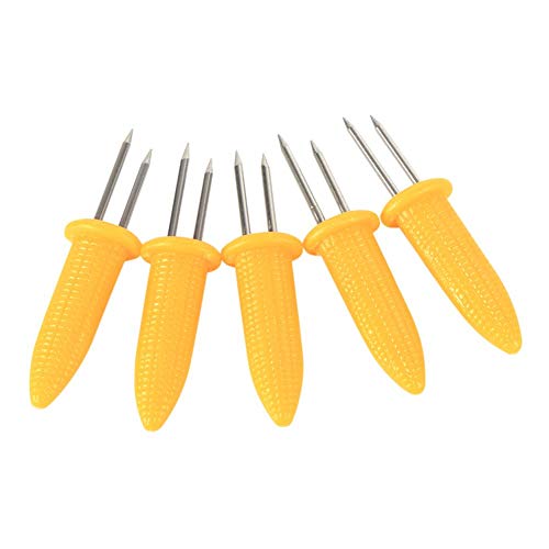 12 PCS/Set Corn on The Cob Holders, Corn on The Cob Skewers for BBQ, Durable Heat Resistant Non Slip Corn on the Cob holders for BBQ, Cooking, Birthday Party