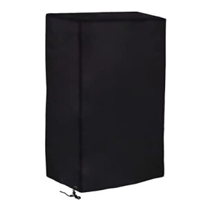 gassaf smoker cover, 30 inch masterbuilt smoker cover, heavy duty waterproof smoker grill cover 18" l x 17" w x 30" h, black