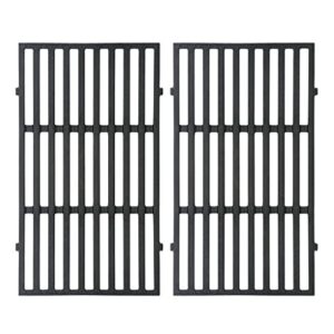 grill grates replacement part 17.5 inch for weber grills, 7637 cast iron cooking grate for weber spirit & spirit ii 200 series spirit e210 spirit e220, s210, s220, grill cooking grid replacement