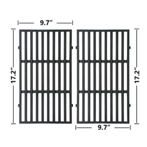 Grill Grates Replacement Part 17.5 Inch for Weber Grills, 7637 Cast Iron Cooking Grate for Weber Spirit & Spirit II 200 Series Spirit e210 Spirit e220, S210, S220, Grill Cooking Grid Replacement