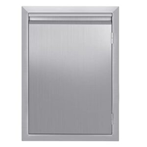 jie jin bbq access door 17" w x 24" h 304 stainless steel outdoor kitchen accessories door for indoor/outdoor kitchen outdoor cabinet bbq island
