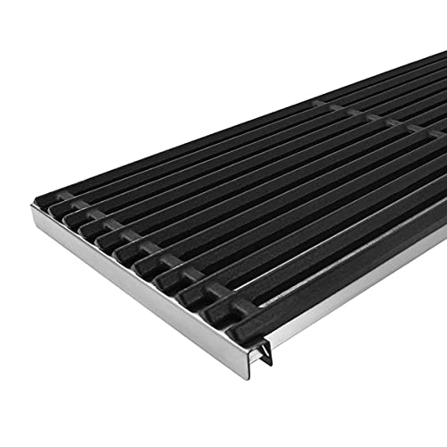 Grilling Corner Cooking Grids/Grates Emitter Replacement Parts for Charbroil 463242715 463242716 463255020 463255721, Cast Iron, 17" x 9 1/2", 3 Pack