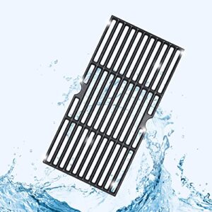 GasSaf Grill Grates Replace for Charbroil 463420508, 463420509, 463420511 463436213 463436214 463440109, Master Chef, Thermos, Backyard and Others Grills, 16 7/8" Cast Iron Grill Grates(Set of 3)