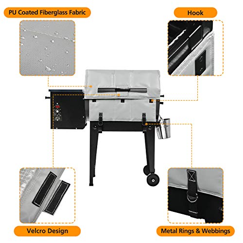 Stanbroil BBQ Grill Thermal Insulation Blanket Replacement for Traeger BAC346 - Compatible with Traeger Tailgater and Junior 20 Series Models