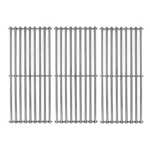 votenli s6505a (3-pack) 19 3/4" stainless steel cooking grid grates replacement for chargriller 3001, 3008, 3030, 4000, 5050, 5252,king griller 3008 5252 set of 3