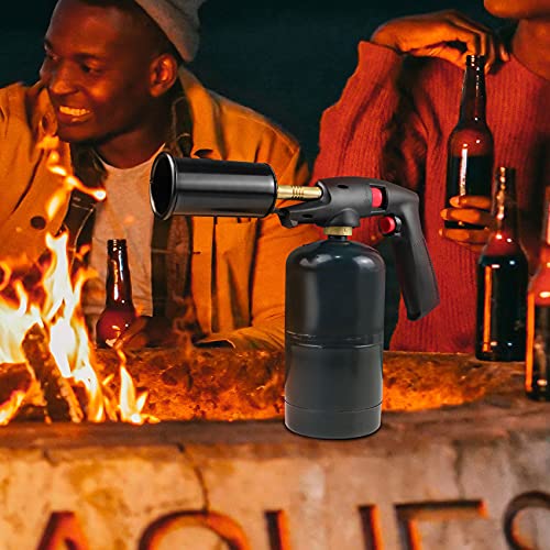 Upgraded Propane Grill Torch, MAPP Cooking Torch,  MAP-Pro BBQ Tool with Flame Adjustment Switch, Ideal for Steak Grill Torch, Charcoal Starter and Bonfire Igniter,(Butane/Propane Tank Not Included) 
