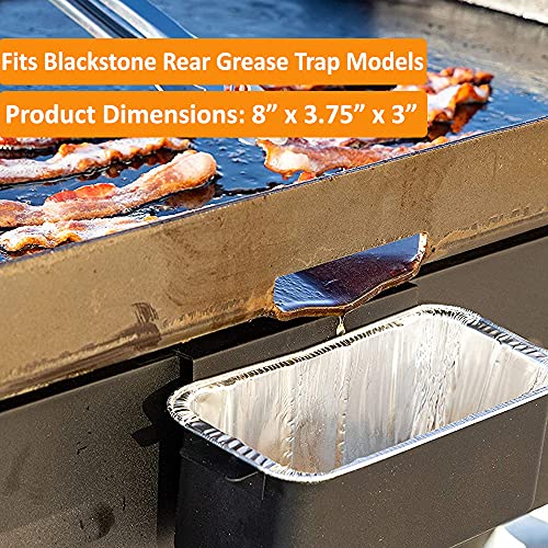 ZEDVY (30 Pack) Drip Pans Compatible with Blackstone Grills for 36 Inch l 30 Inch l 28 Inch l 22 Inch l 17 Inch Griddle l Rear Grease Cup Liners l Blackstone Griddle Accessories
