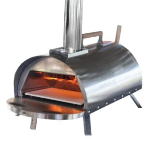 pellethead poboy wood fired pizza oven, portable for outdoor cooking, includes pizza pack oven accessories kit