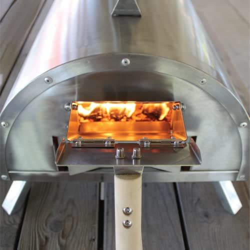 Pellethead PoBoy Wood Fired Pizza Oven, Portable for Outdoor Cooking, Includes Pizza Pack Oven Accessories Kit