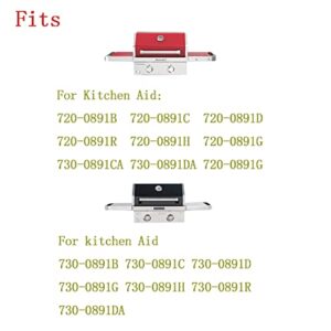 Dongftai SN083A (2-Pack) Stainless Steel Heat Plates And Burner Replacement for Kitchen Aid 720-0891B, 720-0891R, 730-0891B, 730-0891R