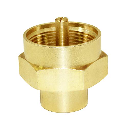 Joywayus 1LB Propane Gas Bottle Refill Adapter,1/4" NPT Female Universal Fit 1-lb Tank Brass Fitting(Pack of 2)