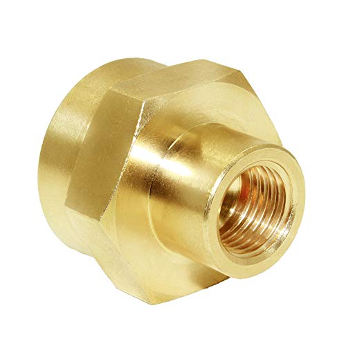 Joywayus 1LB Propane Gas Bottle Refill Adapter,1/4" NPT Female Universal Fit 1-lb Tank Brass Fitting(Pack of 2)