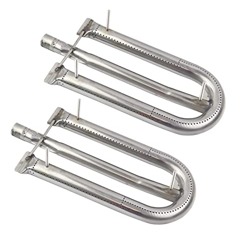 Derurizy 12461 Stainless Steel Grill Burner Tube Replacement for American Outdoor 24NB, 24NG, 24NP, 24PC, 30NB, 30PC, 36NB, 36PC Gas Grill Models, 14 1/2" x 6 1/4", 3 Pack