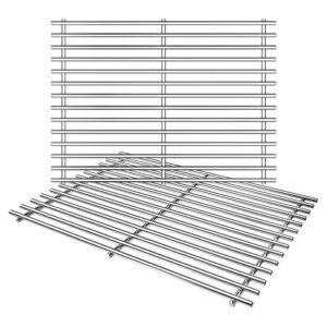hisencn 17" stainless steel cooking grid grates for charbroil 463250509, 463250510, thermos 461262409, grill master 720-0737, 720-0670e, vermont castings great outdoors gas grills