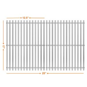 Hisencn 17" Stainless Steel Cooking Grid Grates for Charbroil 463250509, 463250510, Thermos 461262409, Grill Master 720-0737, 720-0670E, Vermont Castings Great Outdoors Gas Grills