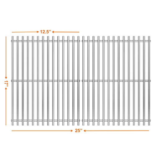 Hisencn 17" Stainless Steel Cooking Grid Grates for Charbroil 463250509, 463250510, Thermos 461262409, Grill Master 720-0737, 720-0670E, Vermont Castings Great Outdoors Gas Grills