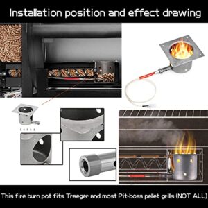 2-Pack 120V 200W Ignited Rod Replacements for Treager Pit Boss Pellets Grill/Smoker Parts