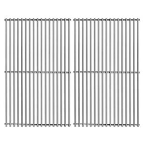 Votenli S563SB (2-Pack) 19 1/4" Stainless Steel Cooking Grid Grates Replacement for Jenn-Air 720-0336, 720-0163 Nexgrill Nexgrill 720-0163,720-0511, 720-0430, 720-0433