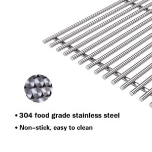 Votenli S563SB (2-Pack) 19 1/4" Stainless Steel Cooking Grid Grates Replacement for Jenn-Air 720-0336, 720-0163 Nexgrill Nexgrill 720-0163,720-0511, 720-0430, 720-0433
