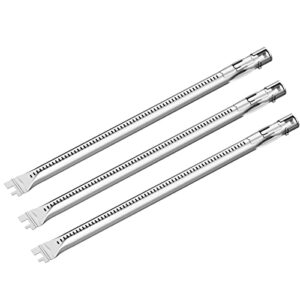 coisien 62752 grill burner tube fits weber genesis 300 series, 304 stainless steel grill replacement parts for genesis e310 e320 e330 s310 s320 s330 with front control, 19.5 inch, set of 3