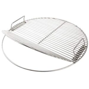 mydracas stainless steel cooking grate 21.5 inch kettle grill grate 304 stainless steel food grade safe for 22.5 inch weber charcoal grills