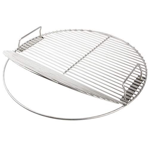 Mydracas Stainless Steel Cooking Grate 21.5 inch Kettle Grill Grate 304 Stainless Steel Food Grade Safe for 22.5 inch Weber Charcoal Grills