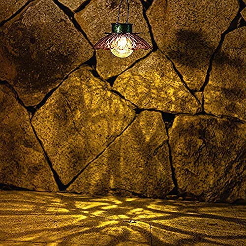 2pack Solar Lights Outdoor,Crackle Crackle Globe Glass - Solar Lantern Outdoor,LED Landscape.Solar Hanging Lights. Solar Lantern Outdoor to Hang for Yard and Lawn Tree,Fence,Patio,Lawn,Walkway…