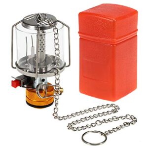 lixada outdoor portable camping gas lantern piezo ignition mini gas tent lamp light