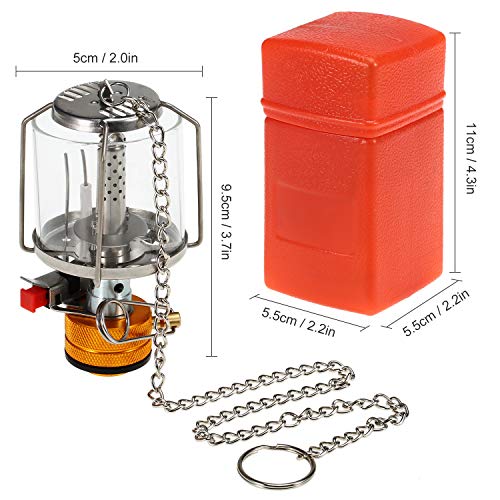 Lixada Outdoor Portable Camping Gas Lantern Piezo Ignition Mini Gas Tent Lamp Light