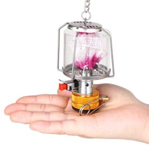 Lixada Outdoor Portable Camping Gas Lantern Piezo Ignition Mini Gas Tent Lamp Light