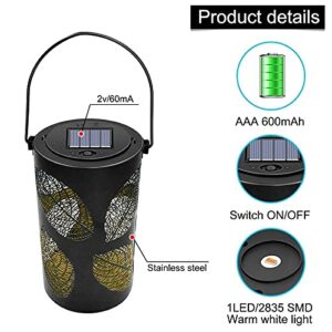 LXXSH Solar Hanging Lanterns Outdoor Leaf Solar Lights Decorative Solar Lantern Tabletop Lamp for Garden Yard Desk ( Color : D )