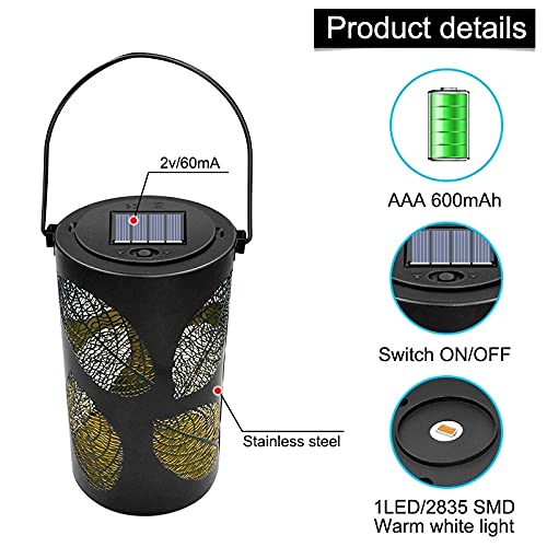 LXXSH Solar Hanging Lanterns Outdoor Leaf Solar Lights Decorative Solar Lantern Tabletop Lamp for Garden Yard Desk ( Color : D )