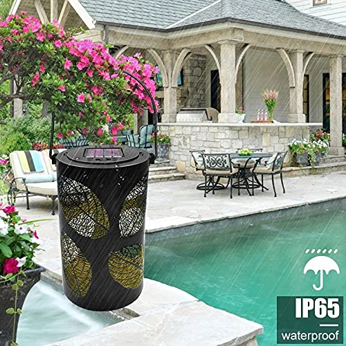 LXXSH Solar Hanging Lanterns Outdoor Leaf Solar Lights Decorative Solar Lantern Tabletop Lamp for Garden Yard Desk ( Color : D )