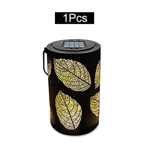 LXXSH Solar Hanging Lanterns Outdoor Leaf Solar Lights Decorative Solar Lantern Tabletop Lamp for Garden Yard Desk ( Color : D )