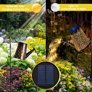 Solar Watering Can Lights - Solar Hanging Lanterns Outdoor Retro Kettle Landscape Lights with 90 LED Lights and Bracket, Solar Garden Lights Outdoor Fairy Lights for Patio Yard Garden Décor