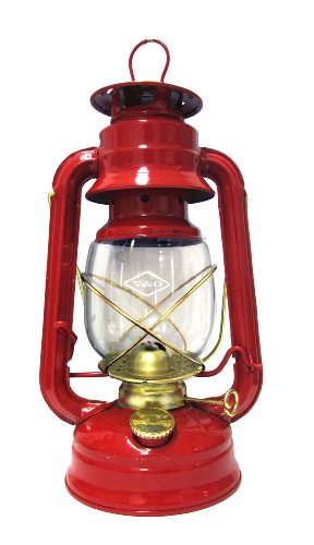 Glo Brite by 21st Century 210-76030 Centennial Gold Trim Oil Lantern, Red