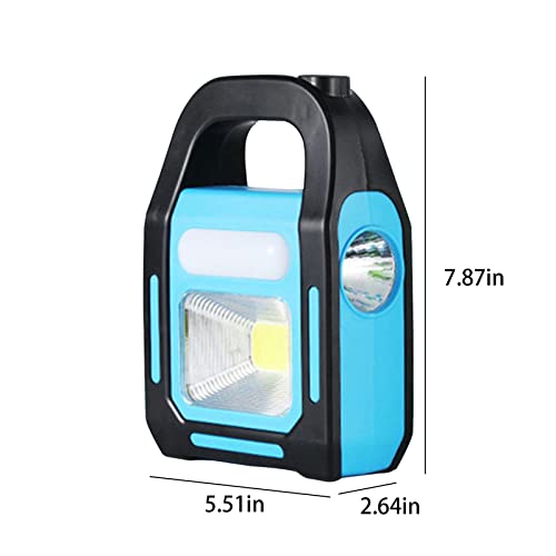 Xecvkr 2022 New Portable Lamp, Solar Energy, USB, Emergency Charging, Outdoor Rain Proof Camping Strong Light, for Car Repairing Emergency Outdoor