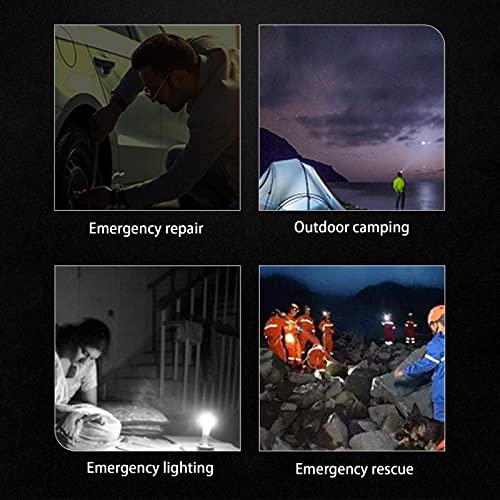 Xecvkr 2022 New Portable Lamp, Solar Energy, USB, Emergency Charging, Outdoor Rain Proof Camping Strong Light, for Car Repairing Emergency Outdoor