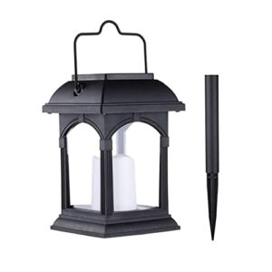 generic outdoor garden solar powered hanging led lights flickering candle lantern lamp for patio garden christmas decorative light solar outdoor decoration lighting