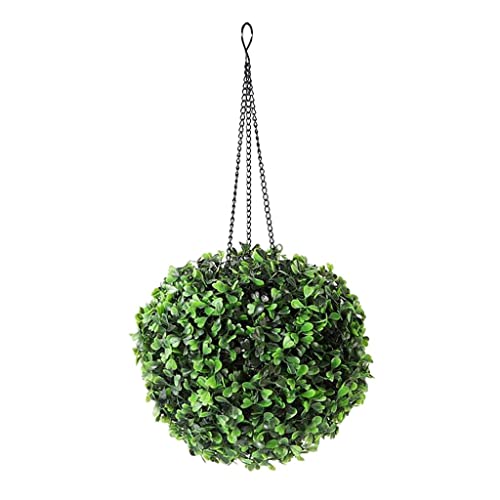 Leefasy Outdoor Grass Ball LED Hanging Patio Lantern for Patio Tree Decor