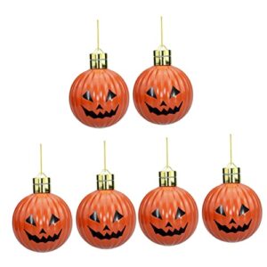 Gadpiparty 6 Pcs Pumpkin Balls Statue Decor Home Décor Outdoor Hanging Decor Halloween Party Favors Halloween Hanging Decoration Outdoor Jack o Lantern Halloween Pumpkin Light Pumpkin Lamp