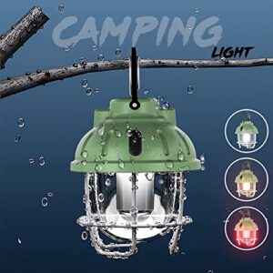 MAKIVI Camping Lantern,Tent Lights,Rechargeable IPX4 Waterproof Lights LED Light,3 Light Color 7 Light Modes Lanterns