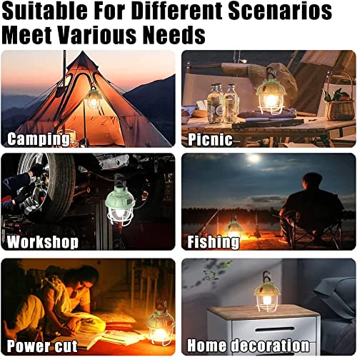 MAKIVI Camping Lantern,Tent Lights,Rechargeable IPX4 Waterproof Lights LED Light,3 Light Color 7 Light Modes Lanterns