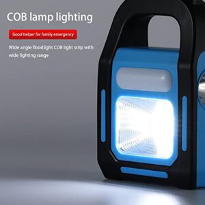 Hot6sl Solar Energy Portable Lamp, USB Portable Work Lamp, Outdoor Rain Proof Camping Strong Light Lamp, for Emergency Charging Power, Failure, Earthquake, Camping, Indoor and Outdoor