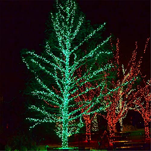 Christmas Lights Indoor Outdoor, 150-count Lights Incandescent Mini String Light, 120V UL Certified Green Wire Lights for St Patricks Day Patio, Holiday, Party, Home, Garden, Easter Decorations, Green