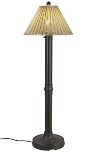 patio living concepts 19207 tahiti outdoor floor lamp with 3" tubular body, 60"