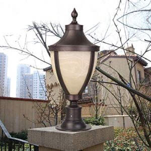 ZHAOLEI Cylinder Lamp Wall Lamp Outdoor Garden Waterproof Door Post Lamp Outdoor Landscape European Style Courtyard Lamp Garden LED Door Lamp Outdoor