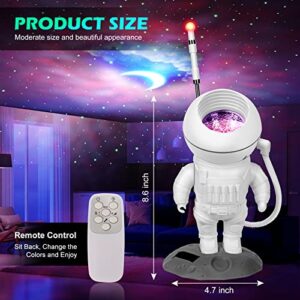 Astronaut Star Light Projector, Nebula Galaxy Projector Night Light, Remote Control, 4h Auto Close, Voice Control and 360°Rotation Magnetic Head for Kids Bedroom Decor, Christmas Gifts for Boys Girls