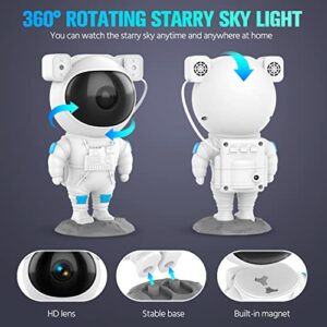 Galaxy Projector Night Light, Star Projector with Timer, Remote Control, Astronaut Nebula Projector Suitable for Kids Bedroom, Game Room and Holiday Gift