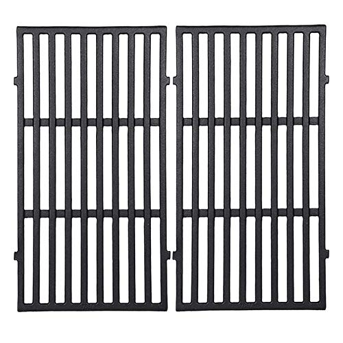 GGC 19.5 inch Grill Grates Replacement for Weber 7524 7528 Genesis E-310, E-320, E-330, S-310, S-320, S330, EP-310, EP-320, EP-330, 2 PCS Cast Iron Cooking Grid (19.5" x12.9" x0.5")